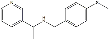 {[4-(methylsulfanyl)phenyl]methyl}[1-(pyridin-3-yl)ethyl]amine Struktur