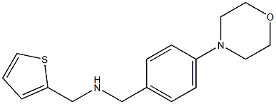 {[4-(morpholin-4-yl)phenyl]methyl}(thiophen-2-ylmethyl)amine Struktur