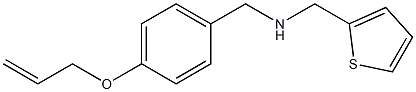 {[4-(prop-2-en-1-yloxy)phenyl]methyl}(thiophen-2-ylmethyl)amine Struktur