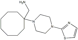 {1-[4-(1,3-thiazol-2-yl)piperazin-1-yl]cyclooctyl}methanamine Struktur