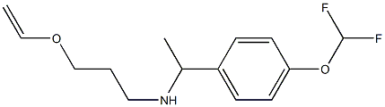 {1-[4-(difluoromethoxy)phenyl]ethyl}[3-(ethenyloxy)propyl]amine Struktur