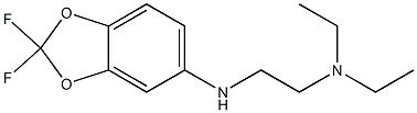 {2-[(2,2-difluoro-2H-1,3-benzodioxol-5-yl)amino]ethyl}diethylamine Struktur