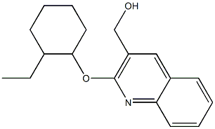 {2-[(2-ethylcyclohexyl)oxy]quinolin-3-yl}methanol Struktur