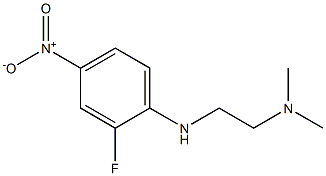 {2-[(2-fluoro-4-nitrophenyl)amino]ethyl}dimethylamine Struktur