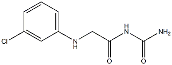 {2-[(3-chlorophenyl)amino]acetyl}urea Struktur