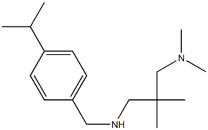 {2-[(dimethylamino)methyl]-2-methylpropyl}({[4-(propan-2-yl)phenyl]methyl})amine Struktur