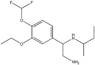 {2-amino-1-[4-(difluoromethoxy)-3-ethoxyphenyl]ethyl}(methyl)propan-2-ylamine Struktur