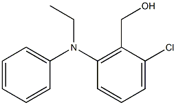 {2-chloro-6-[ethyl(phenyl)amino]phenyl}methanol Struktur