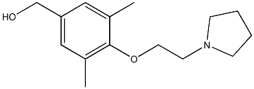 {3,5-dimethyl-4-[2-(pyrrolidin-1-yl)ethoxy]phenyl}methanol Struktur