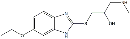 {3-[(6-ethoxy-1H-1,3-benzodiazol-2-yl)sulfanyl]-2-hydroxypropyl}(methyl)amine Struktur