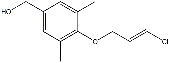 {4-[(3-chloroprop-2-en-1-yl)oxy]-3,5-dimethylphenyl}methanol Struktur