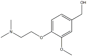 {4-[2-(dimethylamino)ethoxy]-3-methoxyphenyl}methanol Struktur