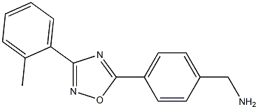 {4-[3-(2-methylphenyl)-1,2,4-oxadiazol-5-yl]phenyl}methanamine Struktur