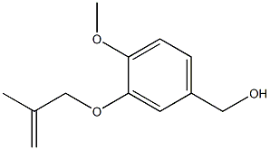 {4-methoxy-3-[(2-methylprop-2-en-1-yl)oxy]phenyl}methanol Struktur