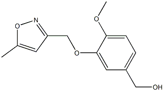 {4-methoxy-3-[(5-methyl-1,2-oxazol-3-yl)methoxy]phenyl}methanol Struktur