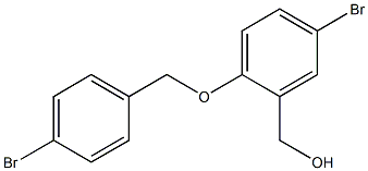 {5-bromo-2-[(4-bromophenyl)methoxy]phenyl}methanol Struktur