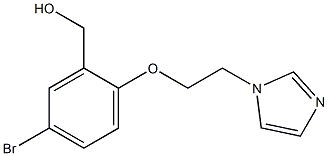 {5-bromo-2-[2-(1H-imidazol-1-yl)ethoxy]phenyl}methanol Struktur