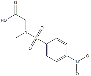 {methyl[(4-nitrophenyl)sulfonyl]amino}acetic acid Struktur