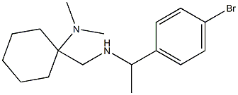 1-({[1-(4-bromophenyl)ethyl]amino}methyl)-N,N-dimethylcyclohexan-1-amine Struktur