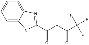 1-(1,3-benzothiazol-2-yl)-4,4,4-trifluorobutane-1,3-dione Struktur