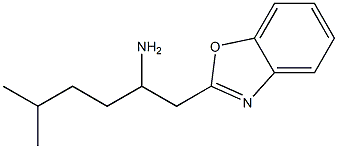 1-(1,3-benzoxazol-2-yl)-5-methylhexan-2-amine Struktur