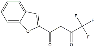 1-(1-benzofuran-2-yl)-4,4,4-trifluorobutane-1,3-dione Struktur