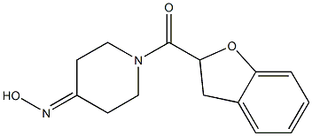 1-(2,3-dihydro-1-benzofuran-2-ylcarbonyl)piperidin-4-one oxime Struktur