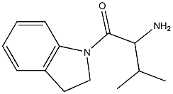 1-(2,3-dihydro-1H-indol-1-yl)-3-methyl-1-oxobutan-2-amine Struktur