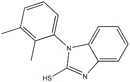 1-(2,3-dimethylphenyl)-1H-1,3-benzodiazole-2-thiol Struktur