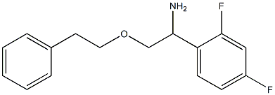 1-(2,4-difluorophenyl)-2-(2-phenylethoxy)ethan-1-amine Struktur