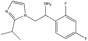 1-(2,4-difluorophenyl)-2-[2-(propan-2-yl)-1H-imidazol-1-yl]ethan-1-amine Struktur