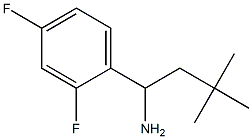 1-(2,4-difluorophenyl)-3,3-dimethylbutan-1-amine Struktur