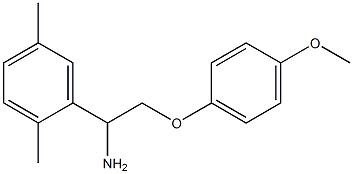 1-(2,5-dimethylphenyl)-2-(4-methoxyphenoxy)ethanamine Struktur