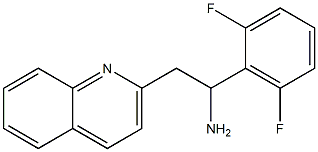 1-(2,6-difluorophenyl)-2-(quinolin-2-yl)ethan-1-amine Struktur