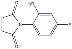 1-(2-amino-4-fluorophenyl)pyrrolidine-2,5-dione Struktur