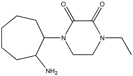 1-(2-aminocycloheptyl)-4-ethylpiperazine-2,3-dione Struktur