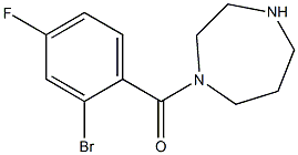 1-(2-bromo-4-fluorobenzoyl)-1,4-diazepane Struktur