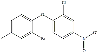 1-(2-bromo-4-methylphenoxy)-2-chloro-4-nitrobenzene Struktur