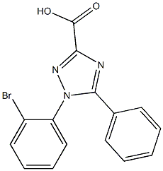 1-(2-bromophenyl)-5-phenyl-1H-1,2,4-triazole-3-carboxylic acid Struktur