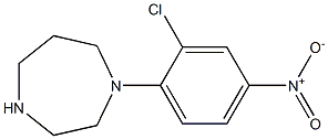 1-(2-chloro-4-nitrophenyl)-1,4-diazepane Struktur