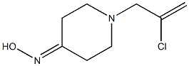 1-(2-chloroprop-2-enyl)piperidin-4-one oxime Struktur