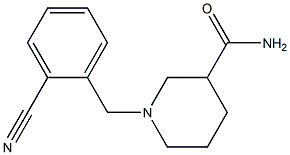 1-(2-cyanobenzyl)piperidine-3-carboxamide Struktur