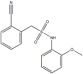 1-(2-cyanophenyl)-N-(2-methoxyphenyl)methanesulfonamide Struktur