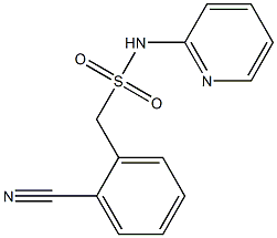 1-(2-cyanophenyl)-N-(pyridin-2-yl)methanesulfonamide Struktur