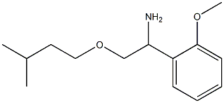 1-(2-methoxyphenyl)-2-(3-methylbutoxy)ethan-1-amine Struktur