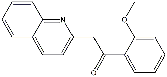 1-(2-methoxyphenyl)-2-(quinolin-2-yl)ethan-1-one Struktur