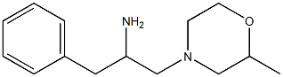 1-(2-methylmorpholin-4-yl)-3-phenylpropan-2-amine Struktur