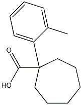 1-(2-methylphenyl)cycloheptane-1-carboxylic acid Struktur