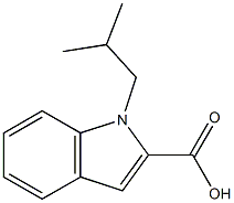 1-(2-methylpropyl)-1H-indole-2-carboxylic acid Struktur