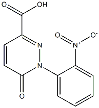 1-(2-nitrophenyl)-6-oxo-1,6-dihydropyridazine-3-carboxylic acid Struktur